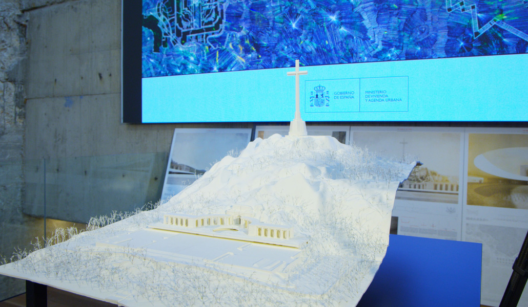 Maqueta del proyecto que va a resignificar el Valle de los Caídos.