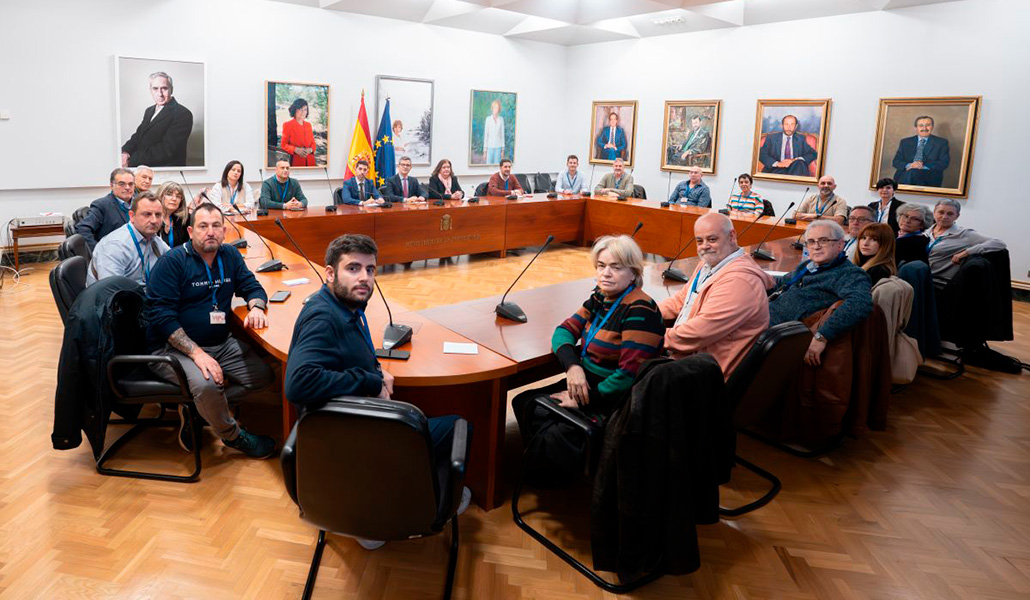 Bolaños en la reunión con algunas víctimas y asociaciones a la que no fue invitada AVIPIREN.