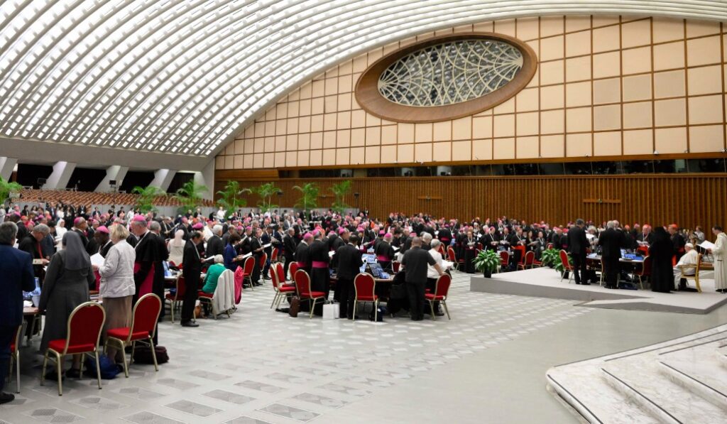 Oración de acción de gracias presidida por Francisco durante la última sesión del Sínodo, el 26 de octubre de 2024.