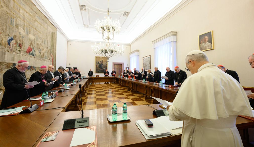 León XIV con la Curia Romana el pasado 10 de noviembre.