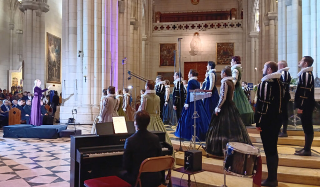 Interpretación del coro.