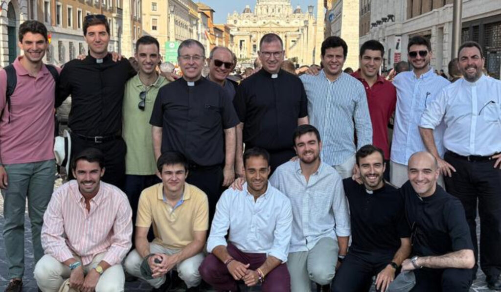 Los seminaristas de Madrid en Roma.