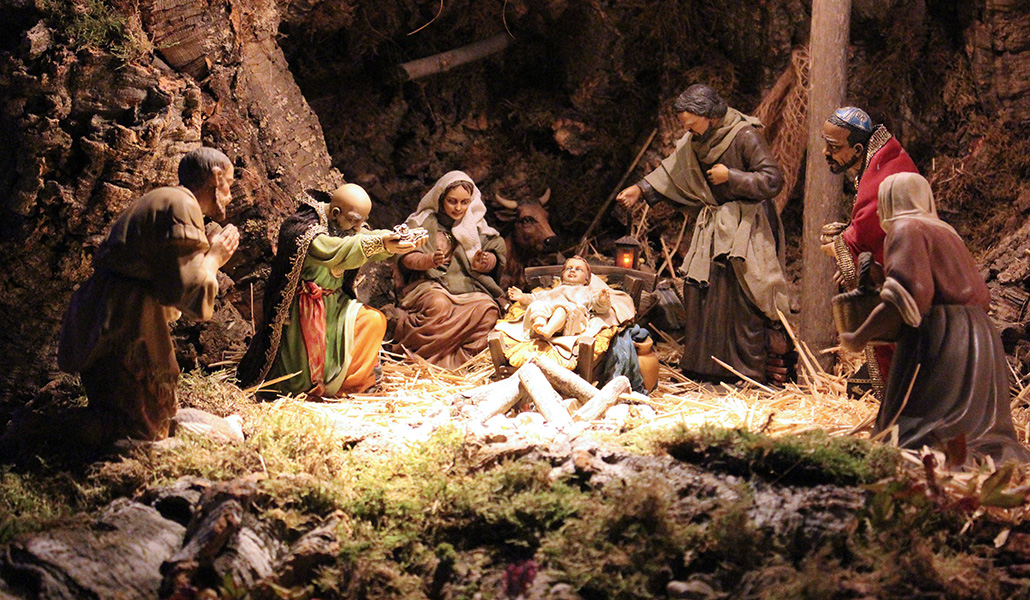 Belén de la basílica de la Milagrosa.