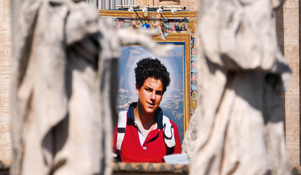 Tapiz de Acutis en San Pedro.