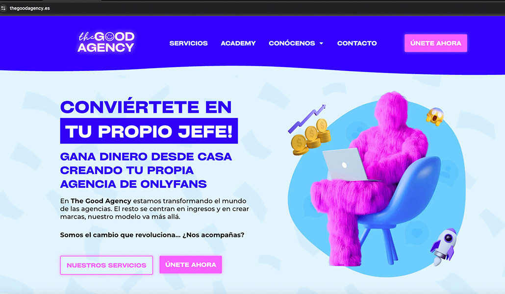 Captura de la publicidad que acabó en intervención.