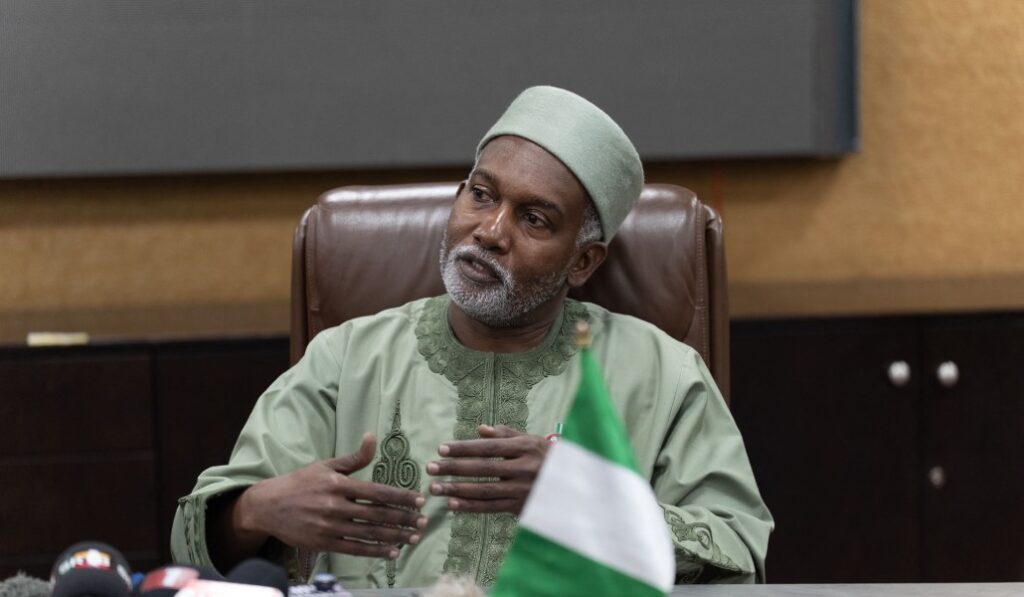 Foto de archivo del ministro de Asuntos Exteriores, Yusuf Tuggar. Foto: AFP / Light Oriye Tamunotonye.