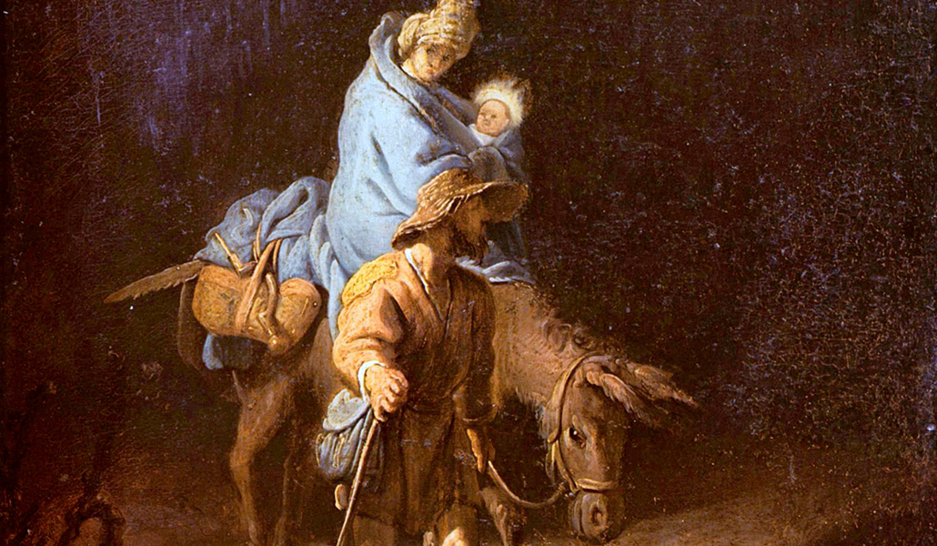 'La huida a Egipto', de Rembrandt. Museo de Bellas Artes de Tours (Francia).
