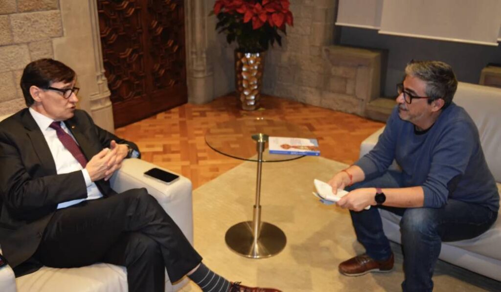 Illa y Bastante durante la entrevista. Foto: Religión Digital. 