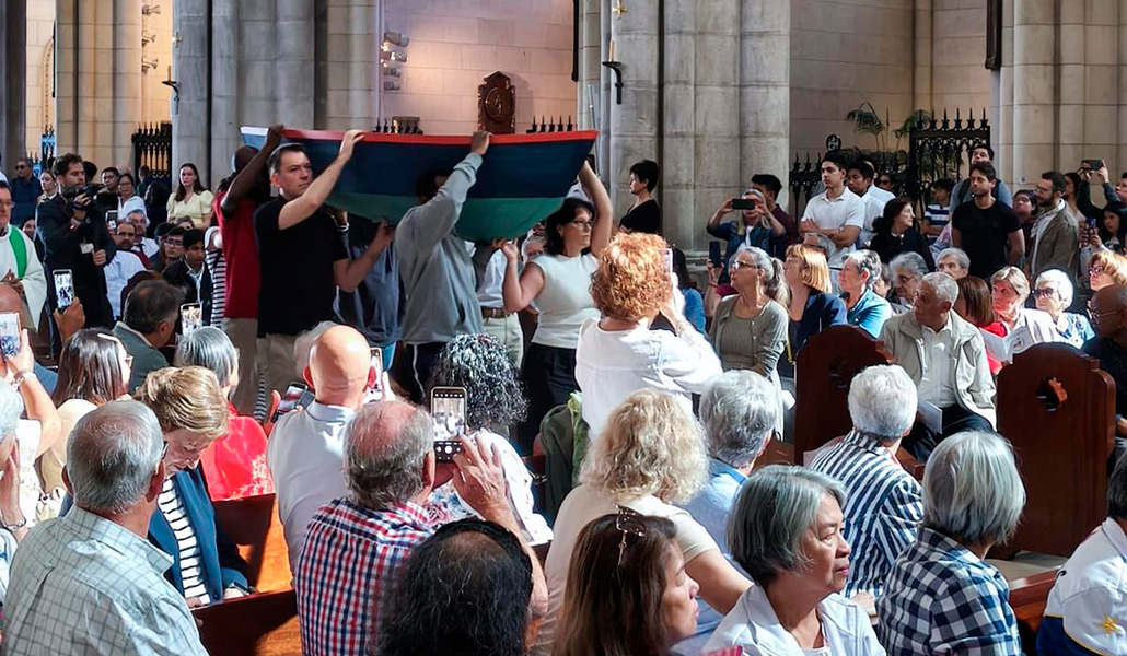 Procesión de entrada en el Jubileo de los Migrantes y Refugiados, el 5 de octubre.