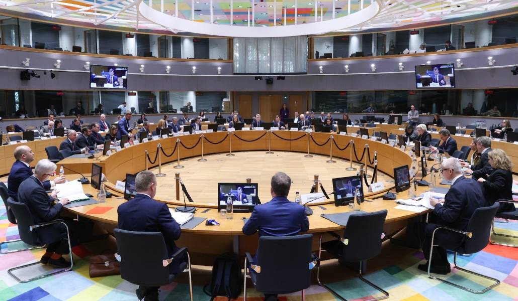 Los ministros de Interior de la UE en su reunión del lunes. Foto: Secretaría de Estado para Asuntos Europeos.