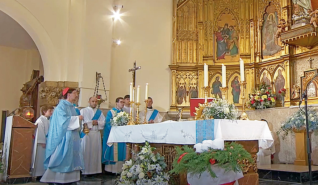 La Misa en Nuestra Señora de la Concepción fue transmitida por La 2 de TVE.