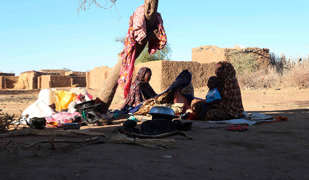 Mujeres de El Fasher desplazadas en Tawila, el 17 de diciembre.