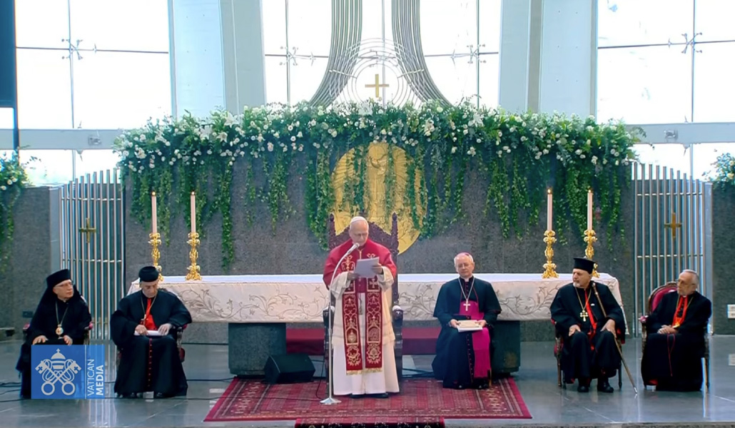 El Papa durante su intervención.