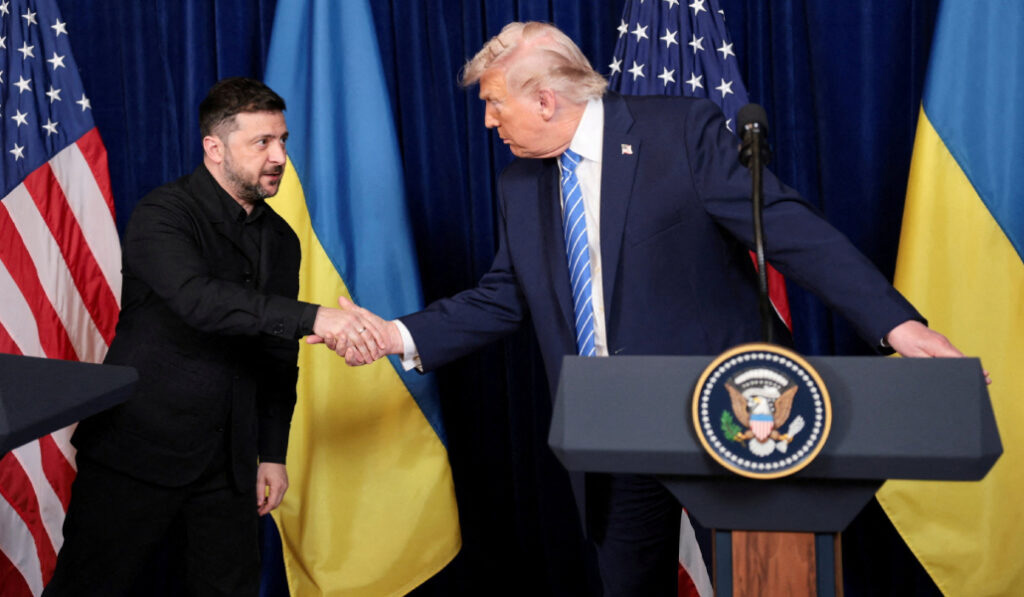Zelenski y Trump tras su reunión en Florida.