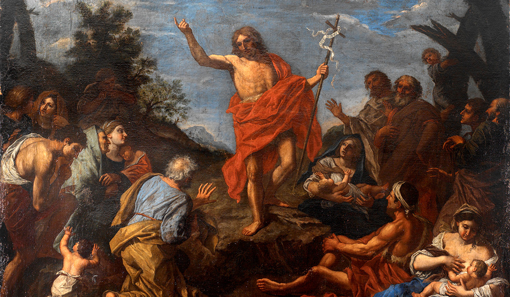 'Predicación de san Juan Bautista'. Pier Francesco Mola. Museo del Prado, depositado en el Museo de Zamora.