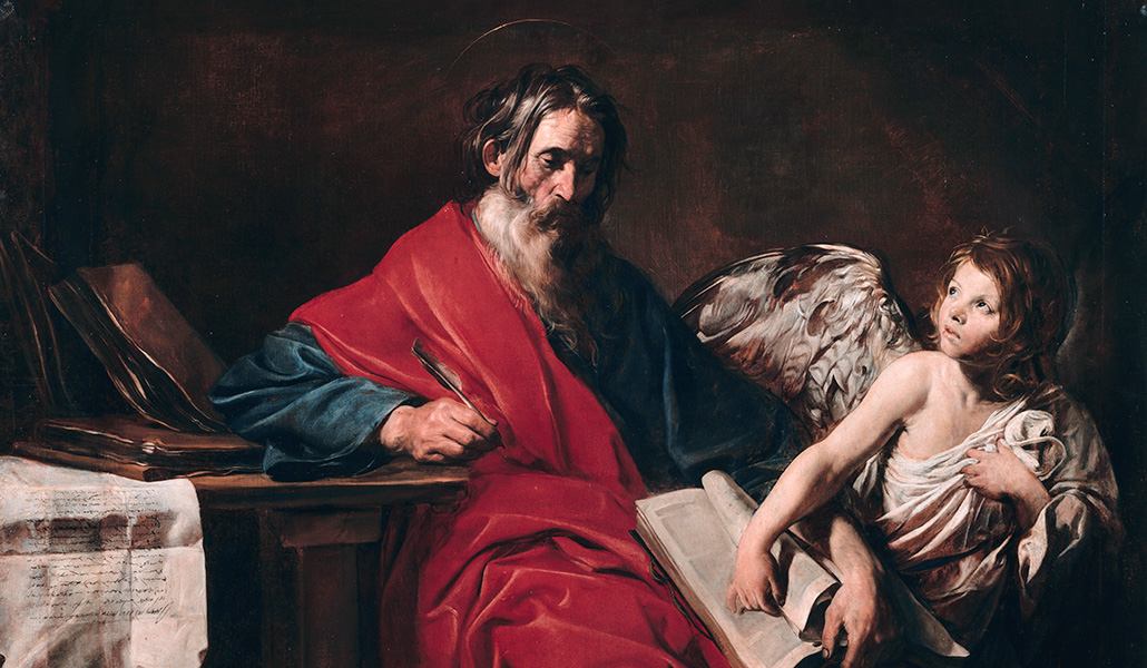 'San Mateo' (detalle), de Valentin de Boulogne. Museo Nacional de los Castillos de Versalles y de Trianon (Francia).