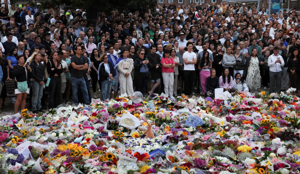 Homenaje tras el atentado en Sídney.