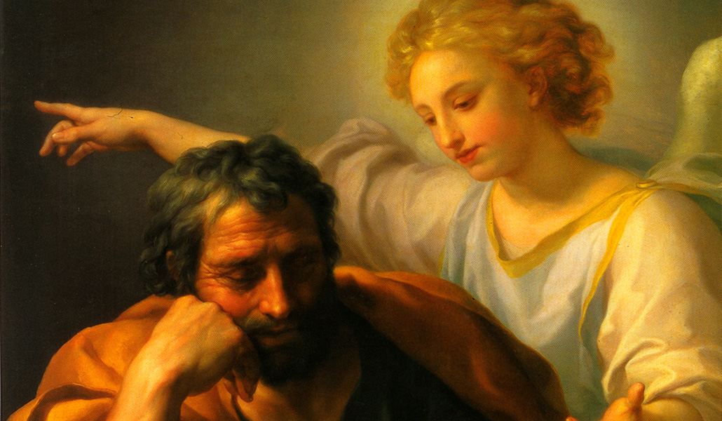 'El sueño de san José'. Anton Raphael Mengs. Museo de Historia del Arte de Viena (Austria).