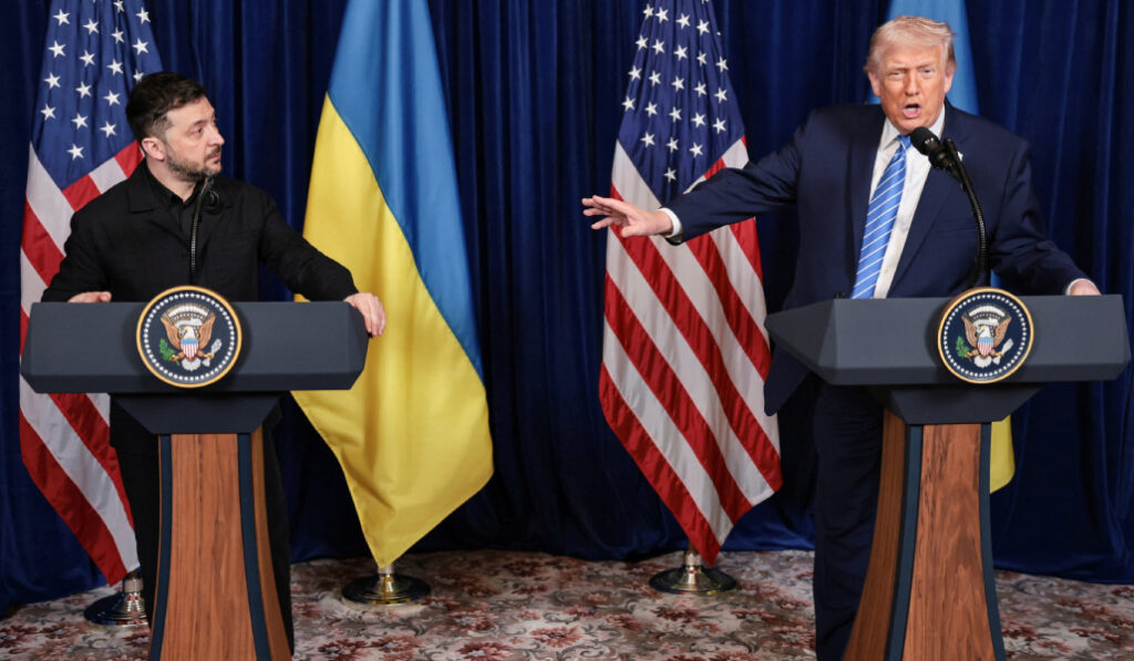 Zelenski y Trump tras su reunión en Florida.