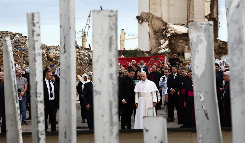 En la zona cero del puerto de Beirut, el pasado martes.