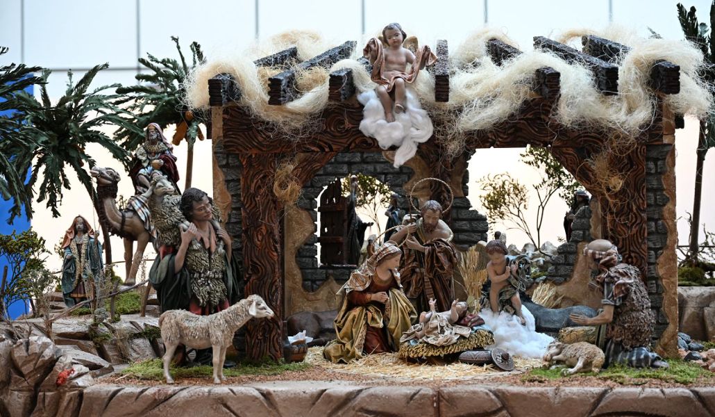 El Belén en las dependencias del Parlamento Europeo.