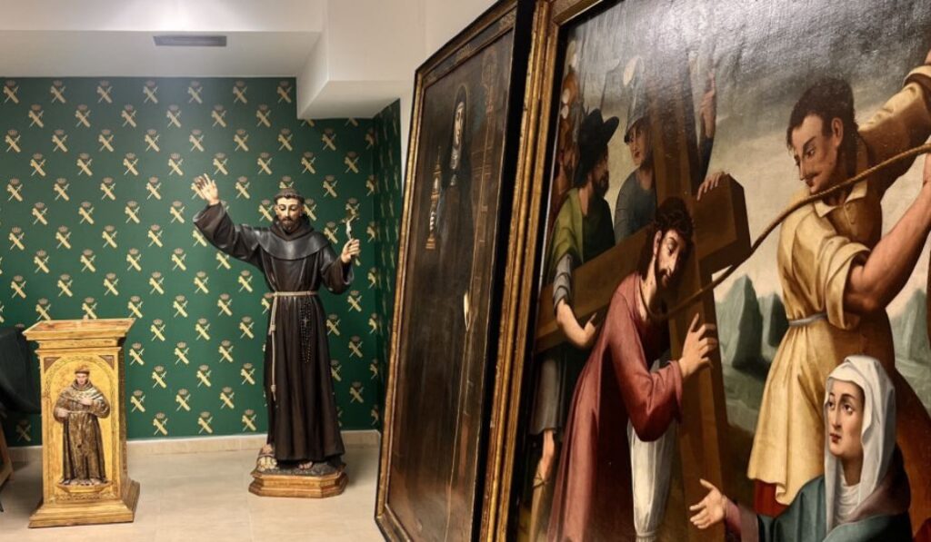 Piezas recuperadas en Orduña procedente del monasterio de Belorado.