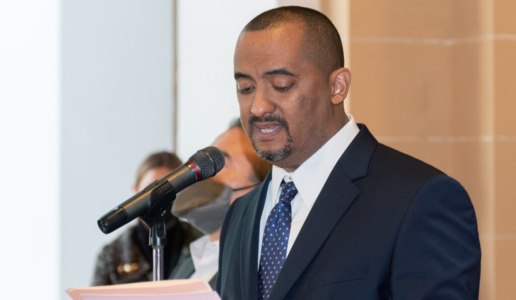 El diplomático nicaragüense presentó sus credenciales el 5 de noviembre de 2021.