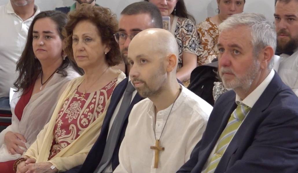 Pablo el día que emitió sus votos. Foto: Carmelitas.