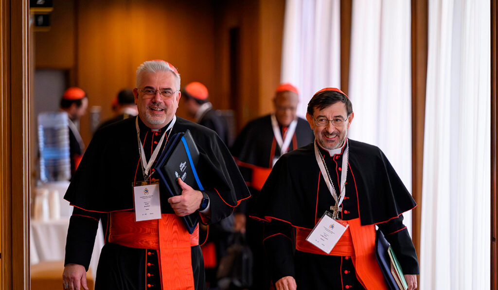 Momento de la llegada de los cardenales, el 7 de enero.