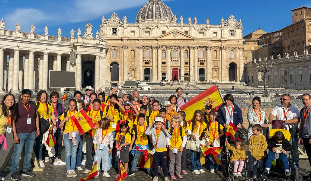 Españoles en Roma durante el Jubileo. Foto: Archimadrid.