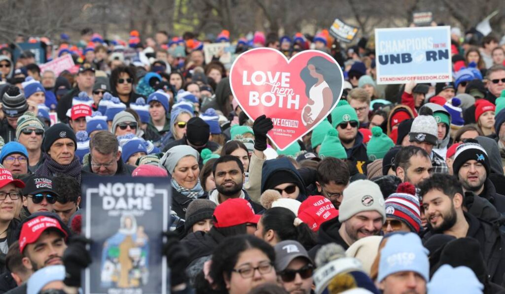Un momento de la Marcha por la Vida el año pasado. Foto: CNS.