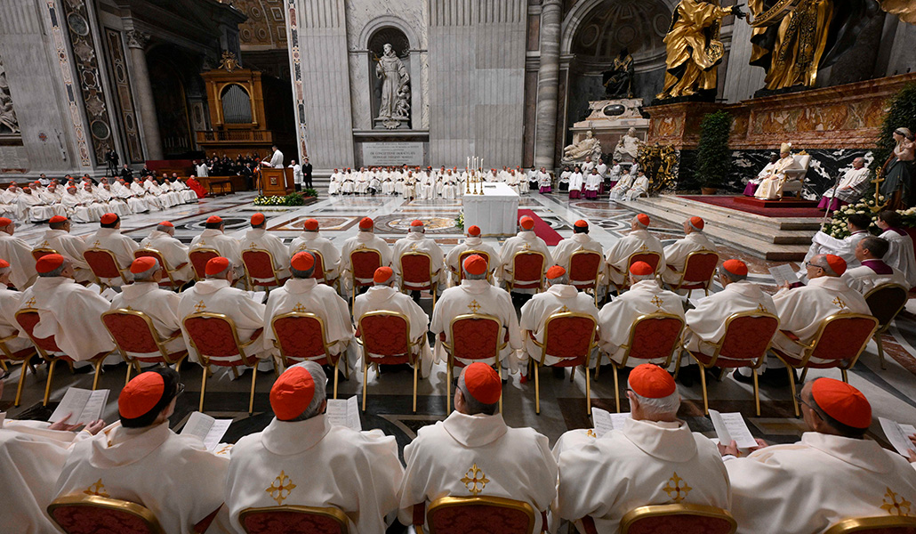 Un momento de la celebración eucarística.