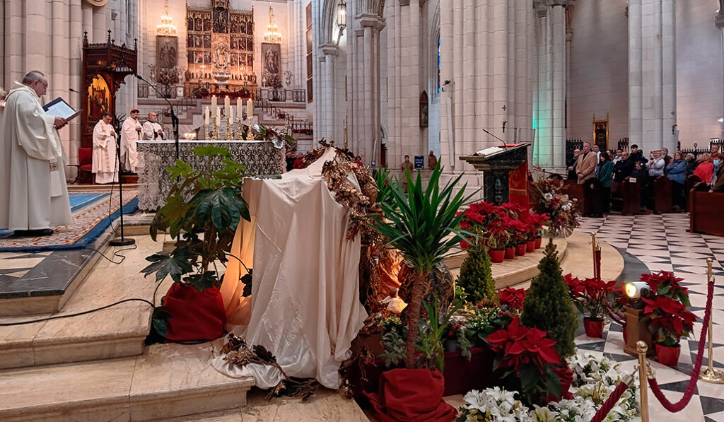 Un momento de la Eucaristía.