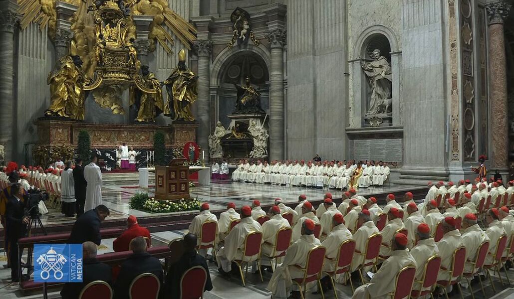 Un momento de la celebración eucarística.