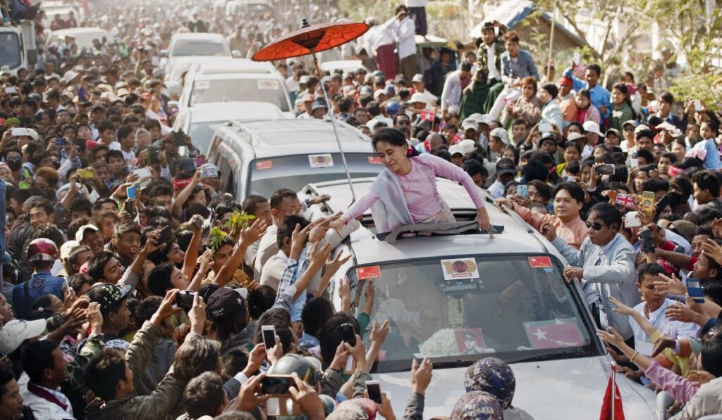 Aung Sang Suu Kyi en una foto de archivo de 2015. Foto: AFP.