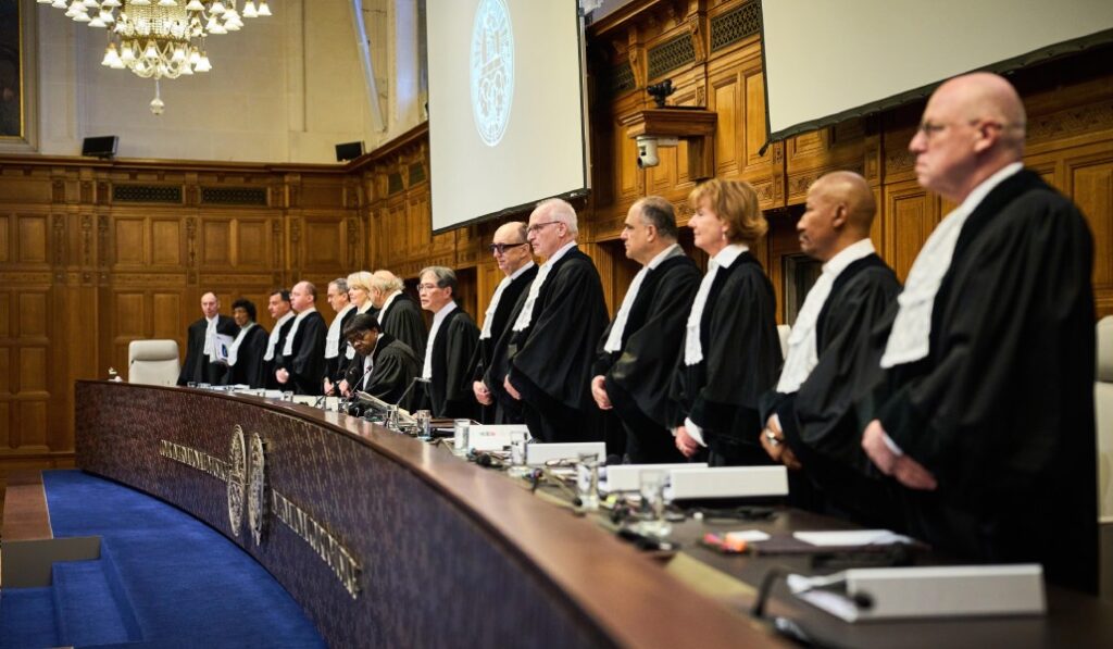 Primera sesión del juicio contra Myanmar, en La Haya. Foto: EFE / EPA / Phil Nihhuis.