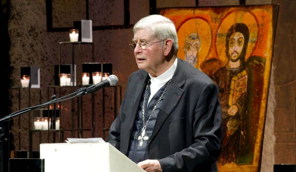 Laurent Ulrich durante su intervención. Foto: Arzobispado de París.