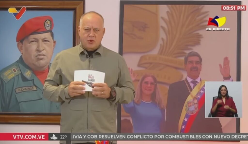 Un momento del programa de Diosdado Cabello. Foto: VTV.
