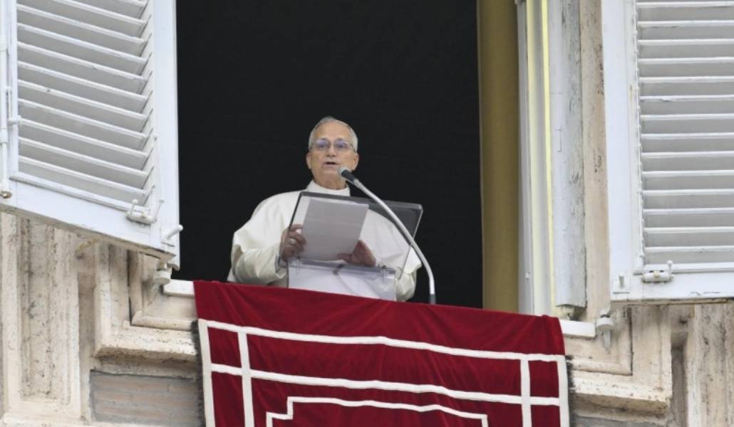 León XIV en un momento de la reflexión sobre los riesgos de la apariencia. Foto: Vatican Media.