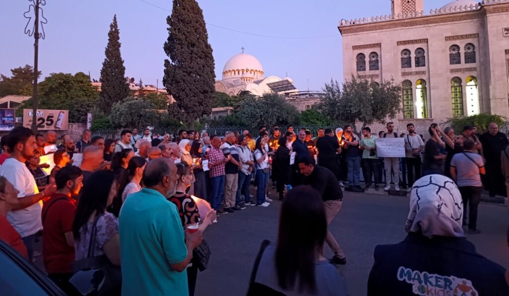 Vigilia en Alepo. Foto: Puertas Abiertas.