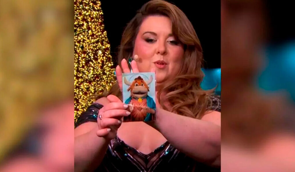 Lalachus con la polémica estampa.