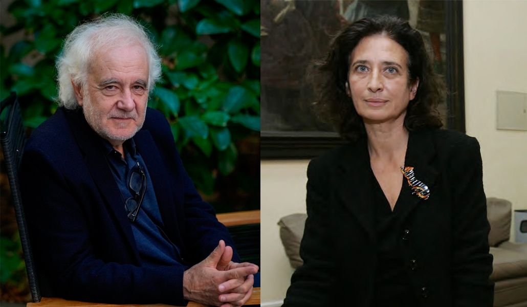 Ramón Andrés y Victoria Cirlot. Fotos: EFE/ Enric Fontcuberta. ABC