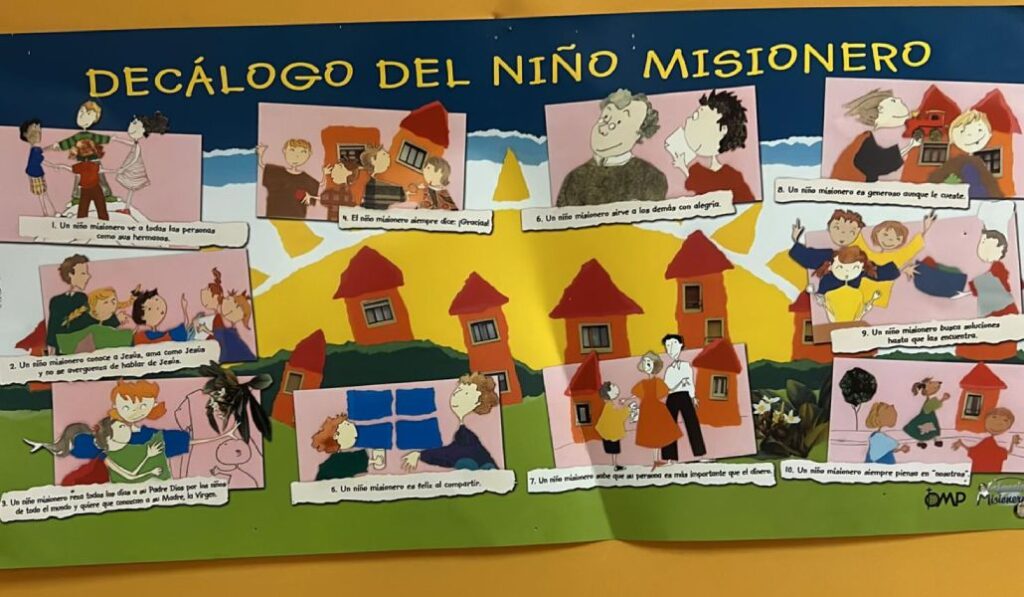 Decálogo del niño misionero que hay tantas parroquias de Madrid.