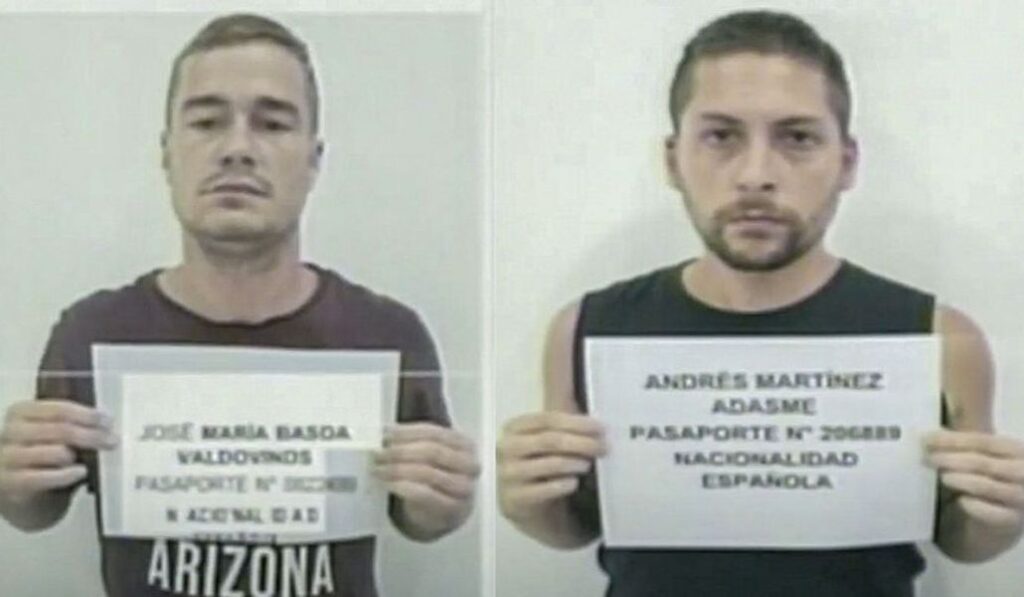 José María Basoa, a la izquierda, y Andrés Martínez.