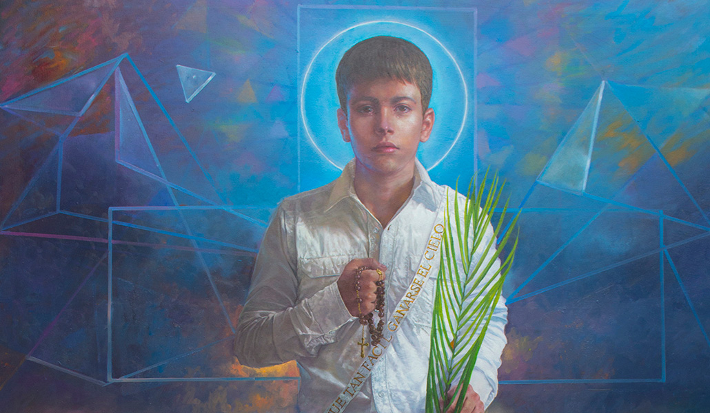 Tapiz de la canonización de san José Sánchez del Río.