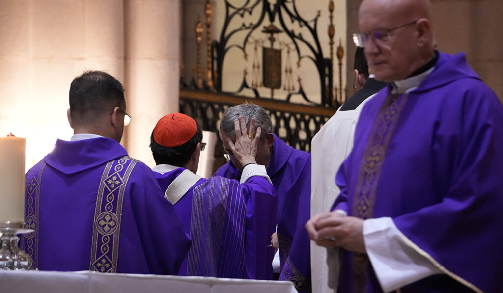 Un momento de la celebración eucarística presidida por el cardenal Cobo.