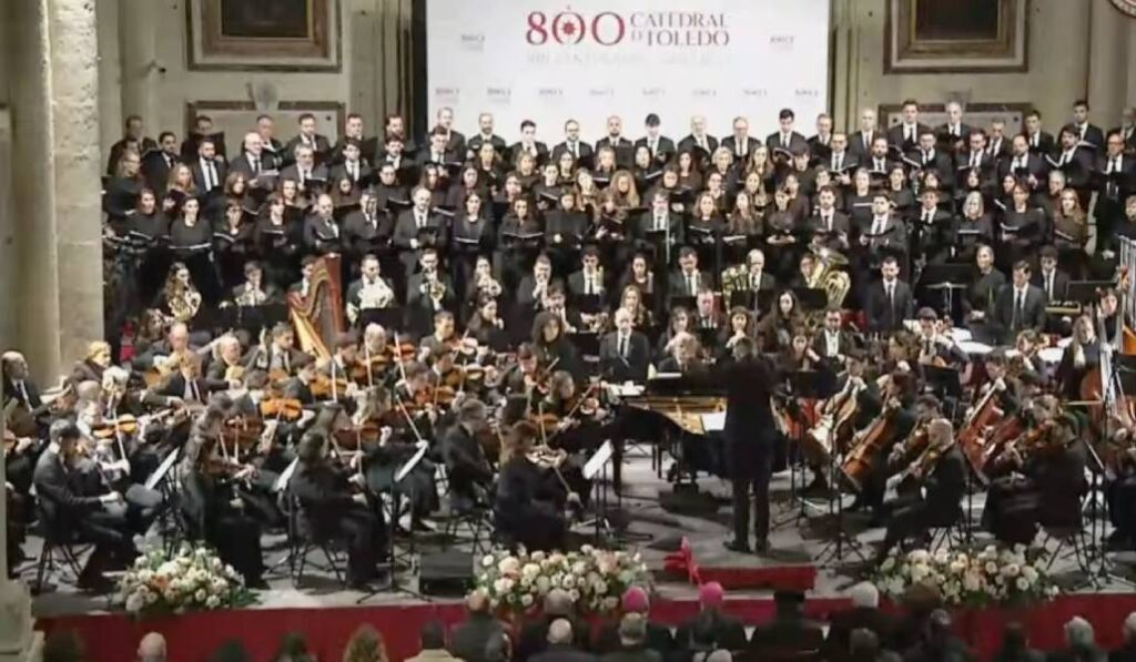 Un momento del concierto. Foto: YouTube catedral de Toledo.