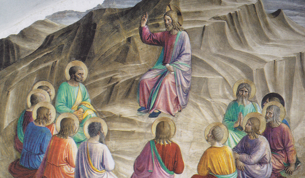 'Sermón de la montaña', detalle. Fra Angelico. Museo de San Marcos, Florencia (Italia).