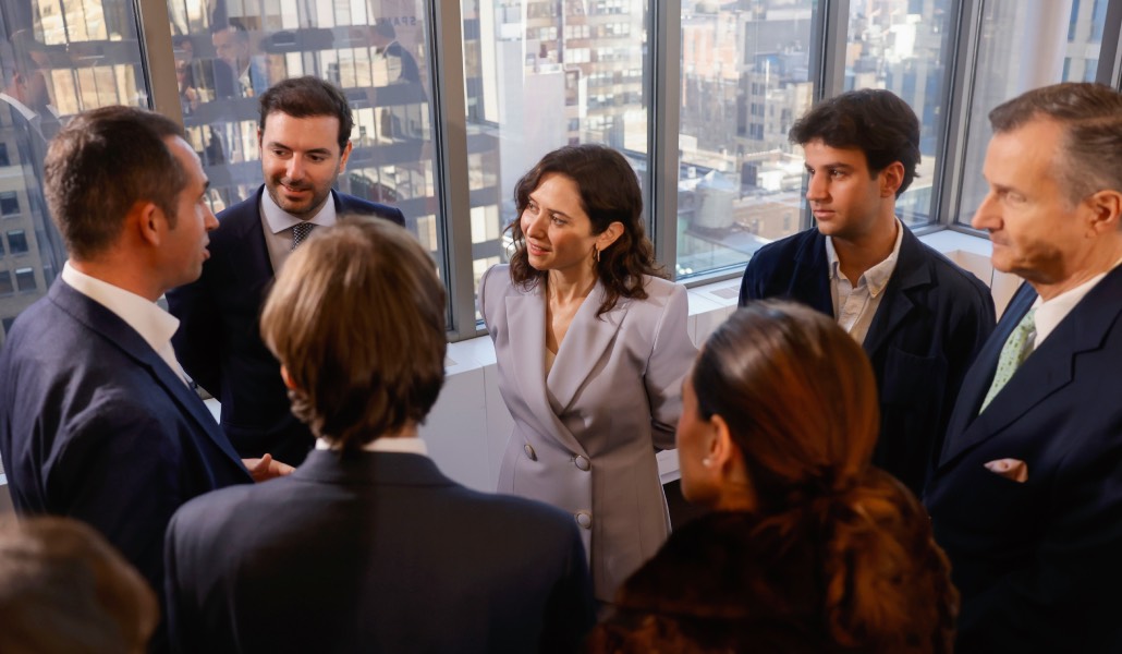 Isabel Díaz Ayuso, este lunes en Nueva York. Foto: EFE / Comunidad de Madrid.
