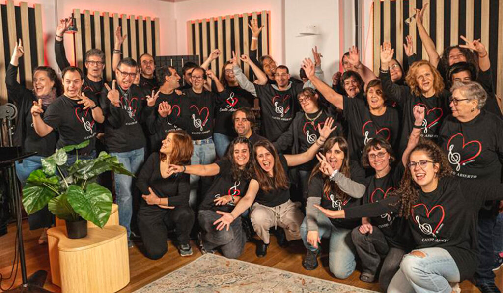 Miembros del Coro Canto Abierto, de Madrid.